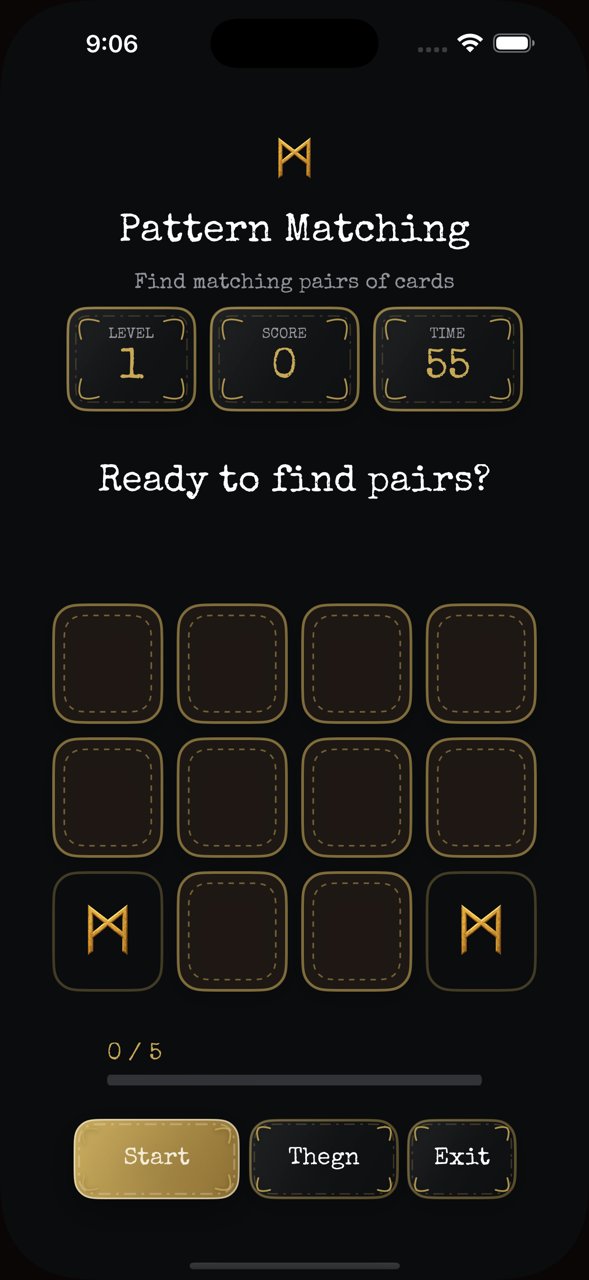 HugrForge screenshot — the Match Pairs recall game